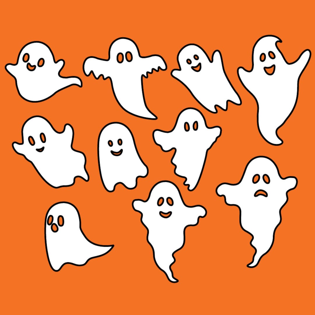 Cute Ghost Svg Halloween Boo SVG Bundle Cute Boo SVG Hey Boo Silhouette ...