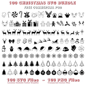 Christmas Svg Bundle for Cricut Silhouette Bundle for Christmas Bundle for Laser Farmhouse Christmas SVG Ornaments Christmas Silhouette File