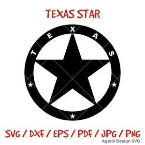 Texas Star SVG Texas Star Cut File Clipart Downloads Circle Texas Star ...