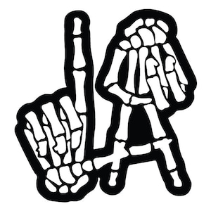 LA Svg LA Bones svg LA Png graffiti sticker Design L A mains squelette signe L.A. doigts Los Angeles Halloween esprit Spooky Vibes L A Svg