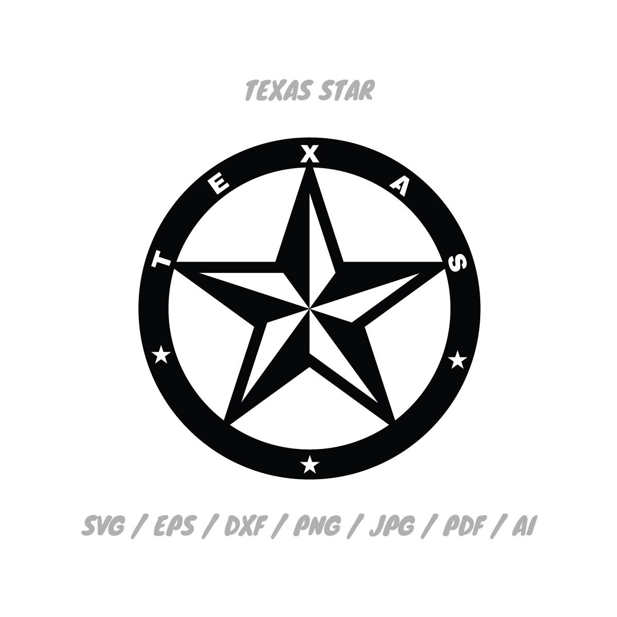Printable Texas Star Template