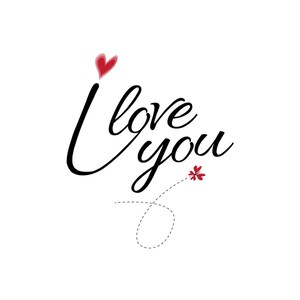 Eu te amo script com coração SVG Eu te amo Butterfly Path SVG Eu te amo PNG Eu te amo Caligrafia Svg Png Dxf Eu te amo com coração fofo