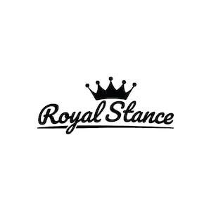 Royal Stance SVG Download instantâneo grátis Design de adesivo SVG comercial svg dxf eps png Fundo transparente Arquivo de design de adesivo de para-choque de carro