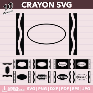 Buntstift-Svg Crayola-Svg Buntstift-Wrapper-Svg Cut-Datei-Halloween-Buntstifte Sublimation SVG