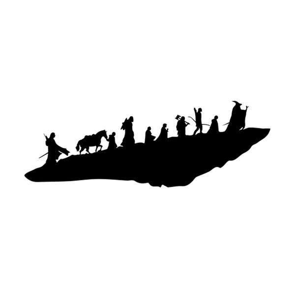 LOTR svg The Fellowship of the Ring Gandalf svg Mordor svg Moria svg LOTR ring svg Middle earth svg ring dxf LOTR laser File lotr silhouette