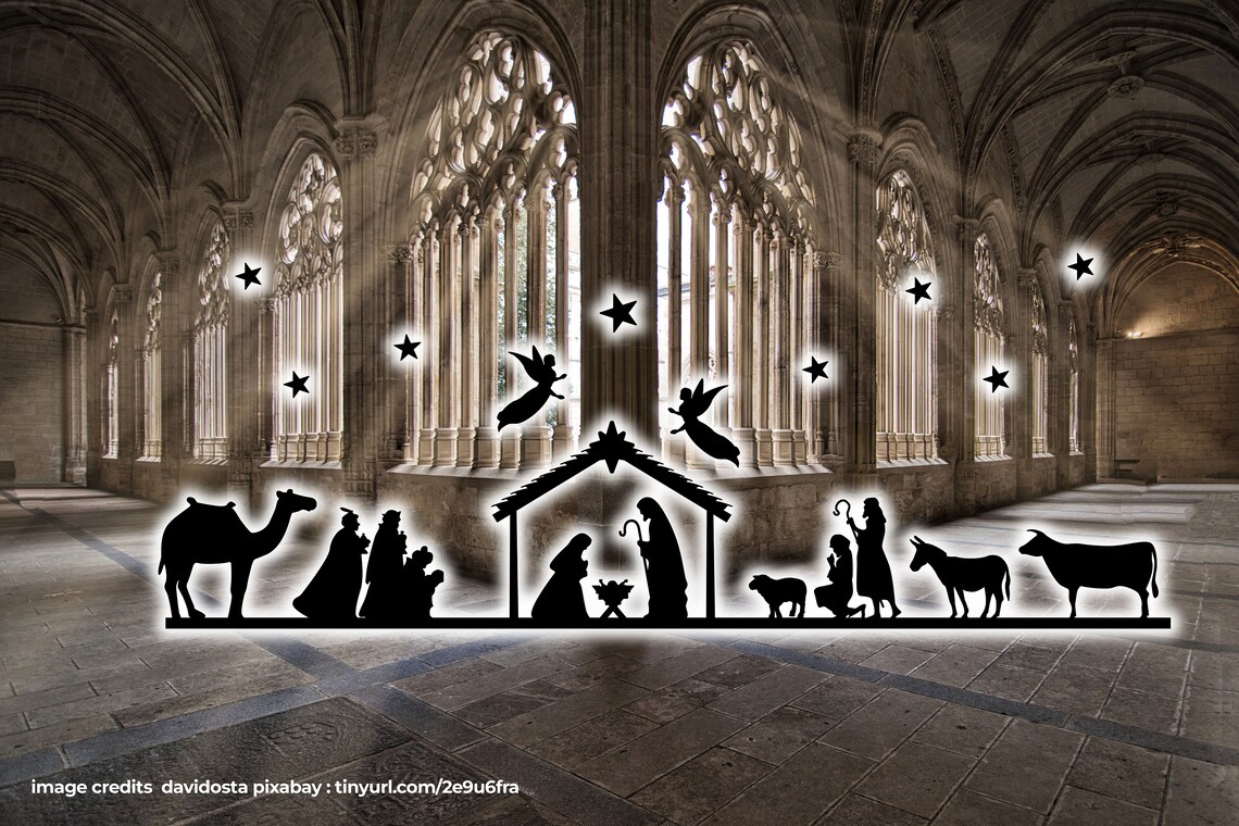 Nativity Scene SVG Nativity SVG Nativity DXF Nativity Scene Png