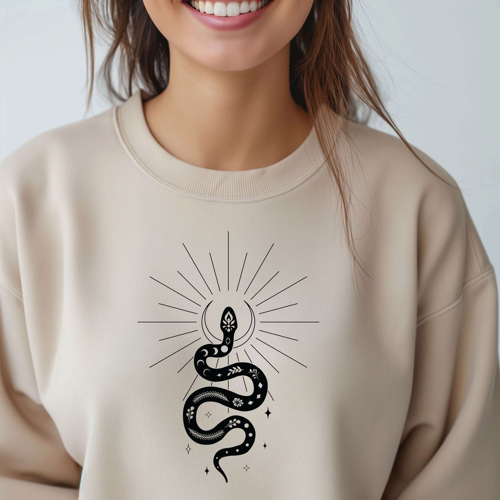 Celestial Snake Svg Mystical Serpent SVG Mystical Snake Svg Esoteric ...