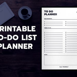 Printable To Do Planner | Weekly and Daily Tasks | Digital PDF Format | A4 and Letter | Home Printing | Minimalist Design