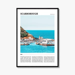 Scarborough Travel Poster: Vibrant UK Wall Art Print