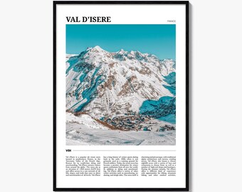 Val d’Isere France Travel Poster: Vibrant Wall Art Print