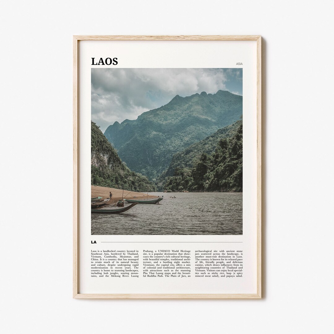 Laos Travel Poster, Laos Wall Art, Laos Poster Print, Laos Photo, Laos ...