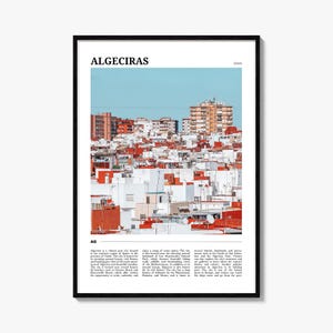 Algeciras Reiseplakat, Algeciras Wandkunst, Algeciras Poster Druck, Algeciras Foto, Algeciras Decor, Spanien
