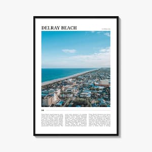 Delray Beach-reisposter, Delray Beach-kunst aan de muur, Delray Beach-posterafdruk, Delray Beach-foto, Delray Beach-decor, Florida, VS