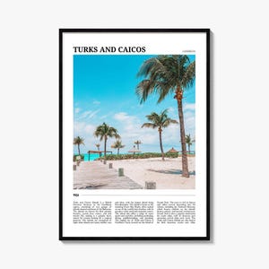 Turks and Caicos Islands Travel Poster, Turks and Caicos Islands Wall Art, Turks and Caicos Islands Poster Print, Turks and Caicos Photo