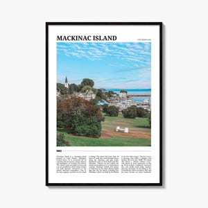 Mackinac Island Travel Poster, Mackinac Island Wall Art, Mackinac Island Poster Print, Mackinac Island Photo, Mackinac Island Decor, USA