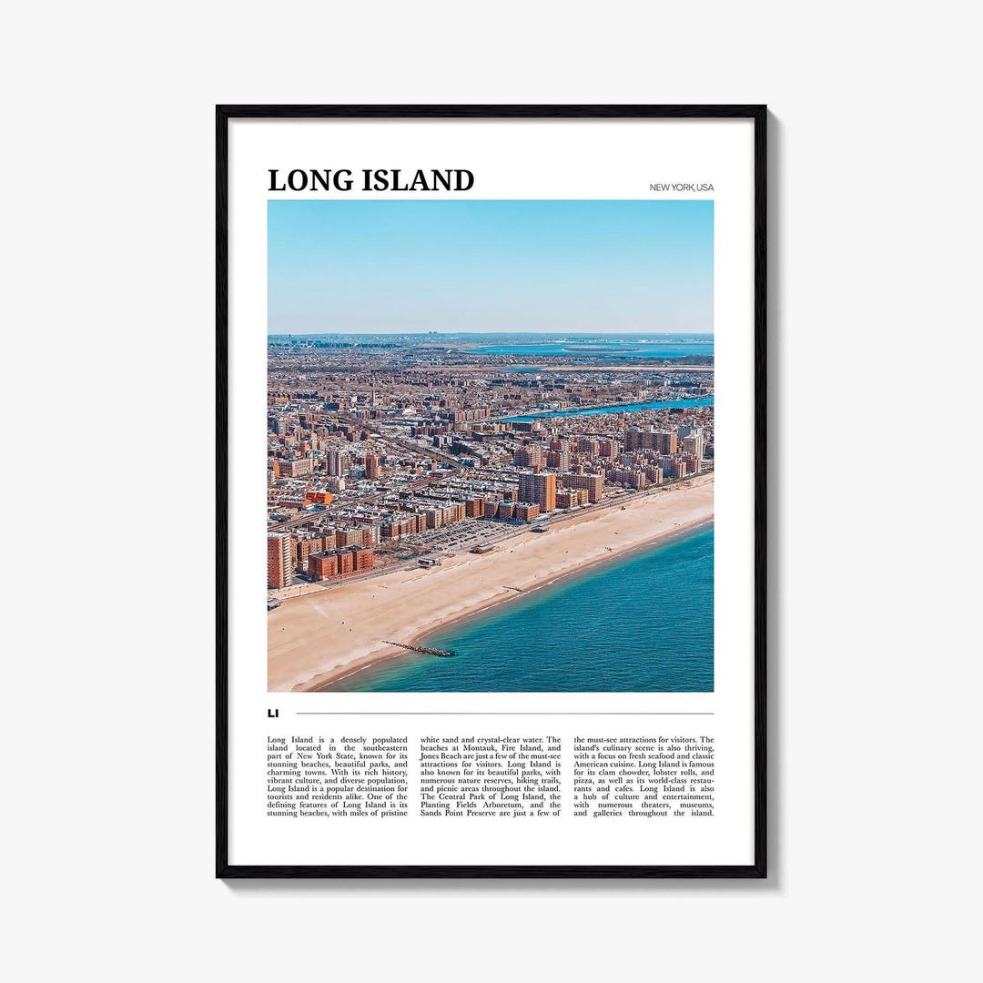 Long Island Travel Poster: New York Photography Art Print