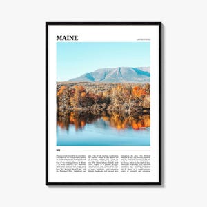 Maine Reiseplakat Nr. 2, Maine Wandkunst, Maine Poster Druck, Maine Foto, Maine Decor, USA