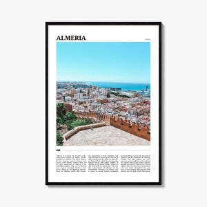 Almeria Reiseplakat, Almeria Wandkunst, Almeria Posterdruck, Almeria Foto, Almeria Decor, Spanien
