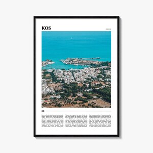 Kos Reiseplakat, Kos Wandkunst, Kos Poster Druck, Kos Foto, Kos Dekor, Griechenland