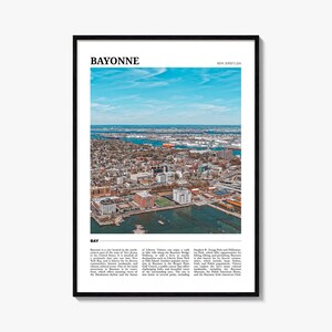 Bayonne Travel Poster New Jersey, Bayonne Wall Art, Bayonne Poster Print, Bayonne Photo, Bayonne Decor, New Jersey, USA
