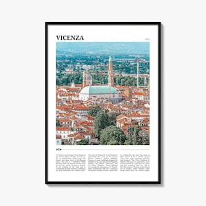 Vicenza Travel Poster, Vicenza Wall Art, Vicenza Poster Print, Vicenza Photo, Vicenza Decor, Italy