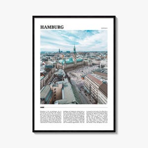 Hamburg Travel Poster, Hamburg Wall Art, Hamburg Poster Print, Hamburg Photo, Hamburg Decor, Germany