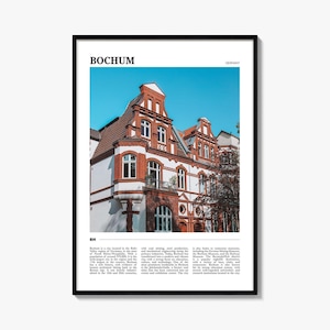 Bochum Travel Poster, Bochum Wall Art, Bochum Poster Print, Bochum Photo, Bochum Decor, Germany