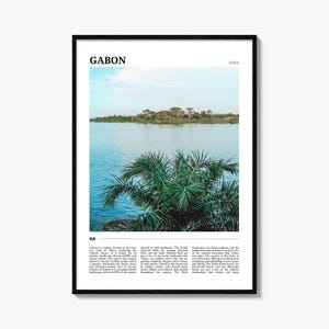 Gabon Travel Poster, Gabon Wall Art, Gabon Poster Print, Gabon Photo, Gabon Decor, Africa