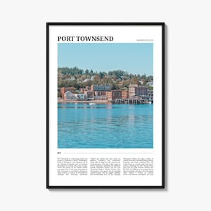 Port Townsend Reiseplakat, Port Townsend Wandkunst, Port Townsend Poster Druck, Port Townsend Foto, Port Townsend Dekor, Washington, USA