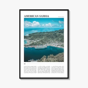 Amerikanisch Samoa Reiseplakat, Amerikanisch Samoa Wandkunst, Amerikanisch Samoa Poster Druck, Amerikanisch Samoa Foto, Amerikanisch Dekor, Pazifik