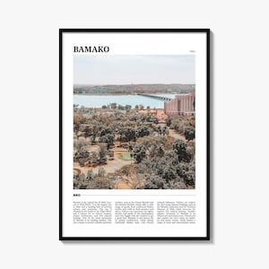 Bamako Travel Poster: Vibrant Mali Wall Art Print