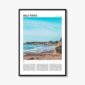 Isla Vista Travel Poster, Isla Vista Wall Art, Isla Vista Poster Print, Isla Vista Photo, Isla Vista Decor, California, USA