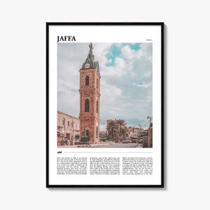 Jaffa Travel Poster, Jaffa Wall Art, Jaffa Poster Print, Jaffa Photo, Jaffa Decor, Israel