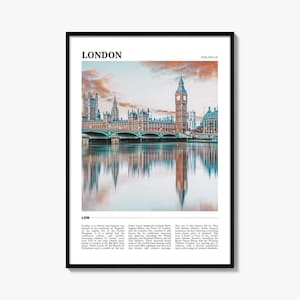 London Travel Poster: Vibrant City Photography Print