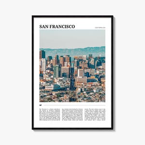 San Francisco Travel Poster No 2, San Francisco Wall Art, San Francisco Poster Print, San Francisco Photo, San Francisco Decor, California