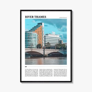 Themse Reiseplakat, Themse Wandkunst, Themse Poster Druck, Themse Foto, Themse Dekor, London, UK