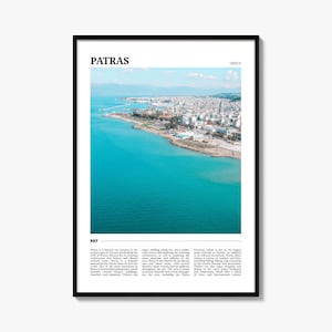 Patras Reiseposter, Patras Wandkunst, Patras Poster Druck, Patras Foto, Patras Dekor, Griechenland