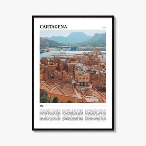 Cartagena Travel Poster Spain No 1, Cartagena Wandkunst, Cartagena Poster Print, Cartagena Foto, Cartagena Decor, Spanien