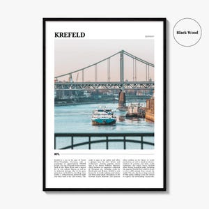 Cartel de viaje de Krefeld, arte de la pared de Krefeld, impresión del cartel de Krefeld, foto de Krefeld, decoración de Krefeld, Alemania imagen 6