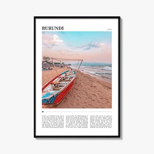 Burundi Travel Poster: Vibrant Africa Wall Art Print