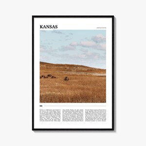 Kansas Travel Poster, Kansas Wandkunst, Kansas Poster Print, Kansas Foto, Kansas Decor, USA