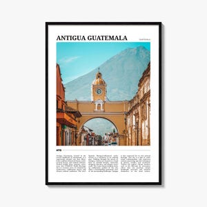 Antigua Guatemala Reiseplakat, Antigua Guatemala Wandkunst, Antigua Guatemala Poster Druck, Antigua Guatemala Foto, Antigua Dekor