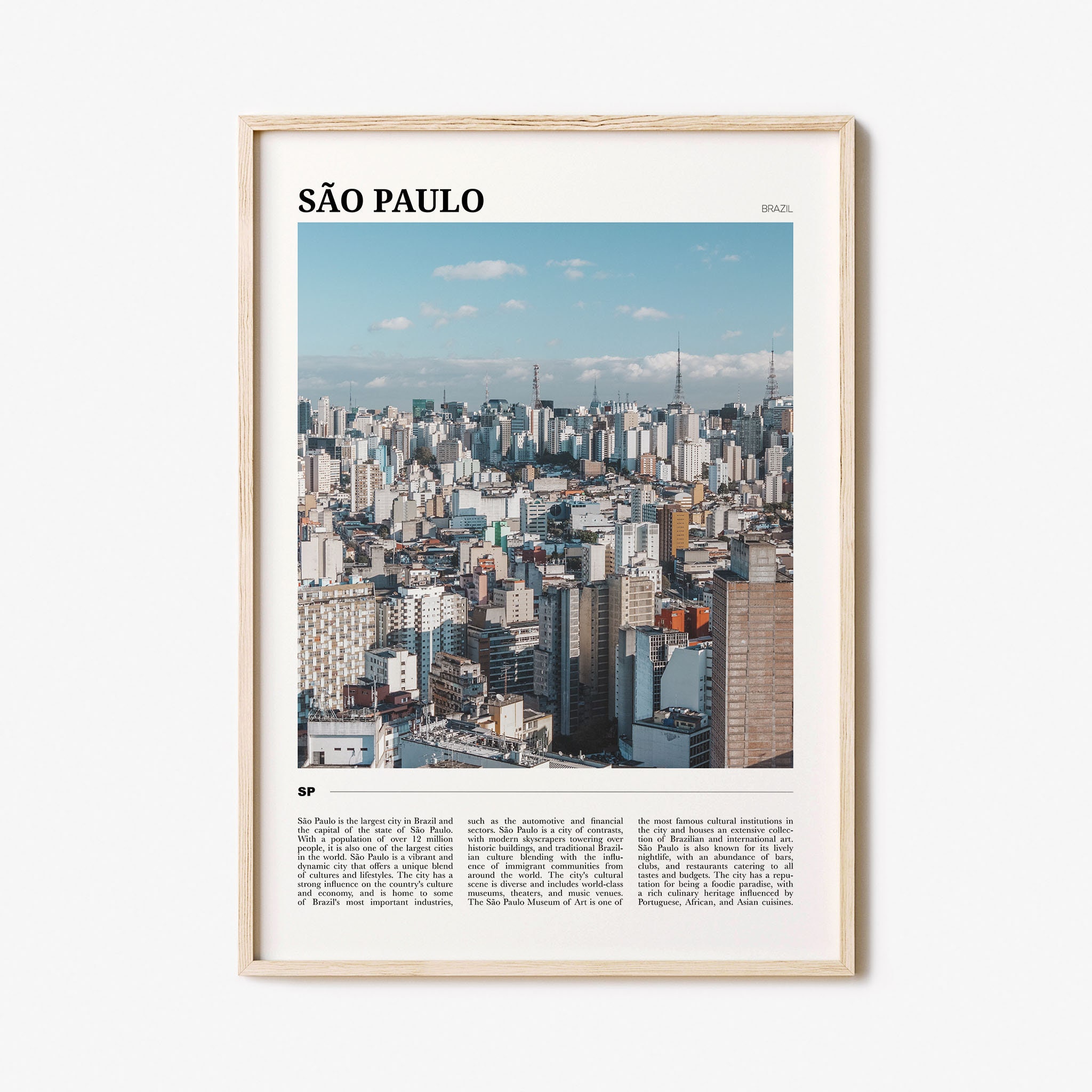 Sao Paulo Brazil Brasil Brazilian City Art Sticker Stickers 