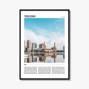 Toledo Travel Poster Ohio, Toledo Wall Art, Toledo Poster Print, Toledo Photo, Toledo Decor, Ohio, USA