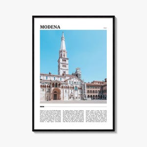 Posterprint Modena, foto Italië, kunst aan de muur Emilia Romagna, reisdecor Ghirlandinatoren