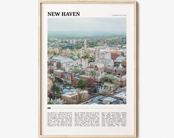 New Haven Travel Poster, New Haven Wall Art, New Haven Poster Print, New Haven Photo, New Haven Decor, Connecticut, USA