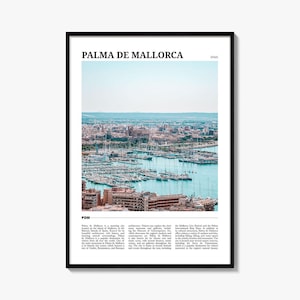 Palma de Mallorca Travel Poster, Palma de Mallorca Wall Art, Palma de Mallorca Poster Print, Palma de Mallorca Photo, Palma Decor, Spain