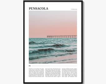 Pensacola Pier Photo: Florida Travel Poster
