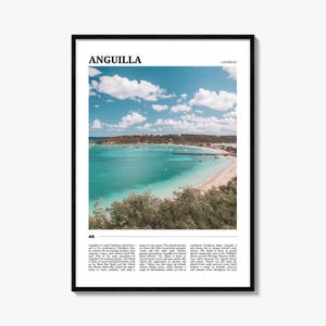 Anguilla Travel Poster, Anguilla Wall Art, Anguilla Poster Print, Anguilla Photo, Anguilla Decor, Caribbean