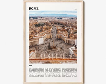 Rome Travel Poster, Rome Wall Art, Rome Poster Print, Rome Photo, Rome Decor, Italy